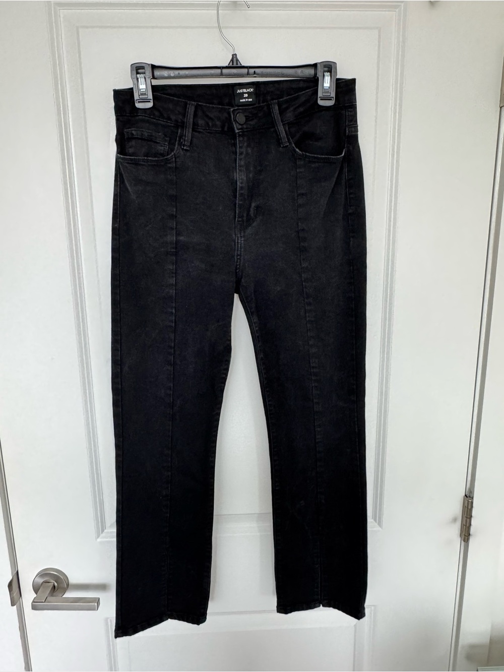 Just Black Ankle Crop High-Rise Black Jeans